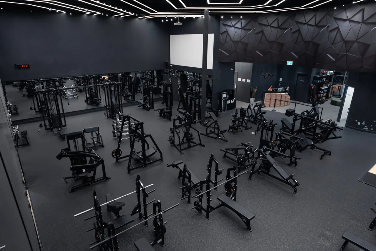 The training floor at Fittopia Fitness Center on Alderbridge Way in Richmond.